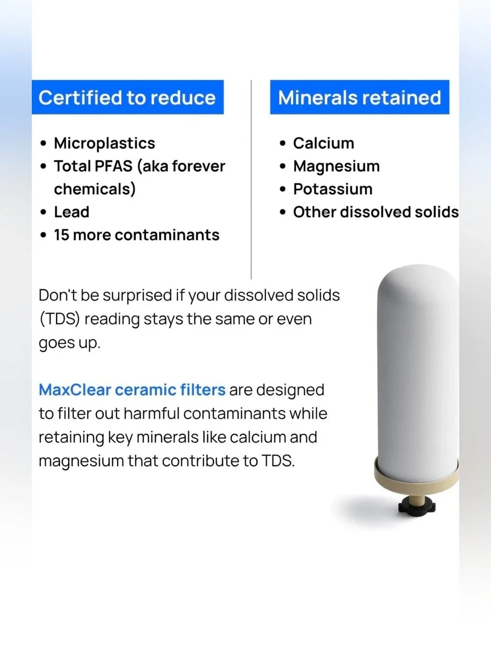 NIB Culligan MaxClear 7 Gravity Water Filter Replacement Berkey ProOne 2-Pack